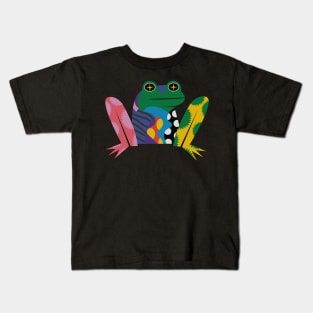 Geometric Frog Kids T-Shirt